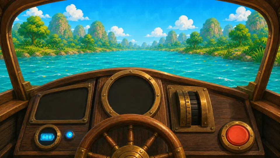 流水行船游戏画面